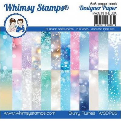 Whimsy Stamps Paper Pack -  Blurry Flurries